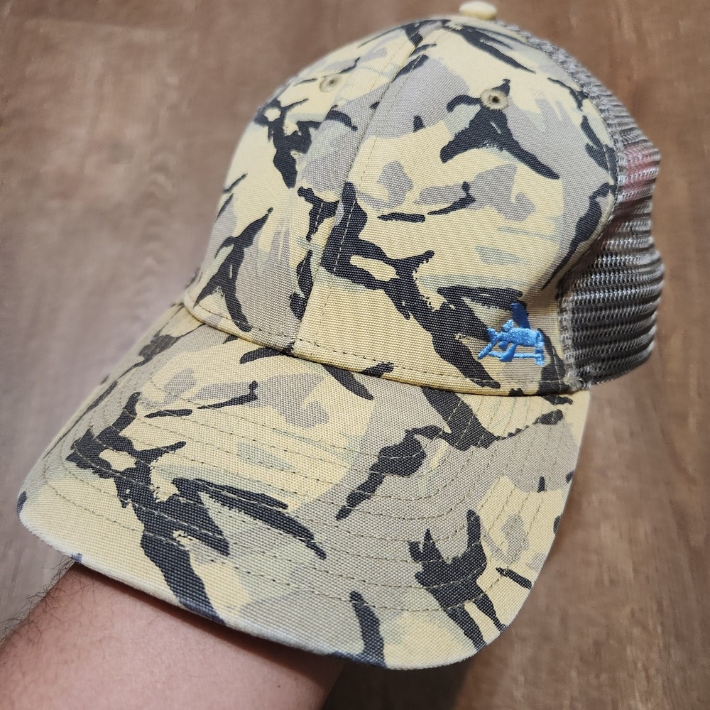 Patagonia Flying Fish Trucker Hat Big Camo Ash Tan